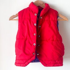 Carter’s By Carter & Sons Boys Puffer Vest Vintage 70s/80s Made In USA Red Small